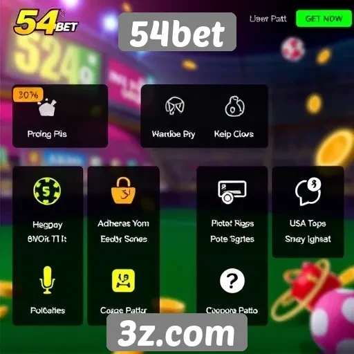 Análise das funcionalidades do site de jogos 54bet