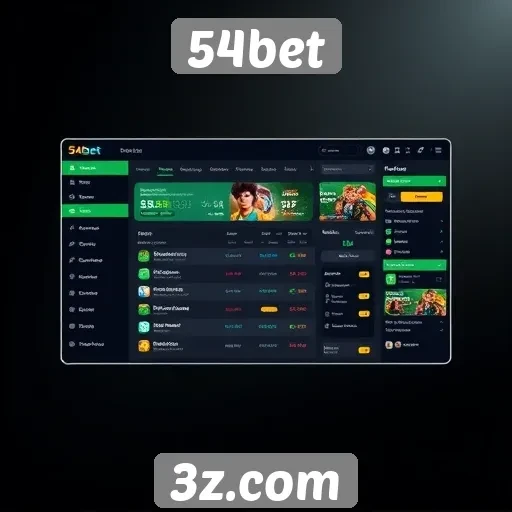 Análise da interface do usuário do 54bet